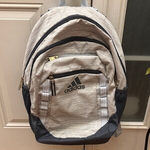 Adidas Light Gray, blue and Dark Gray Backpack